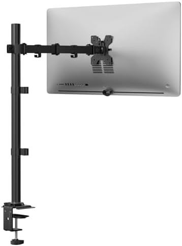 Tall pole single monitor mount
