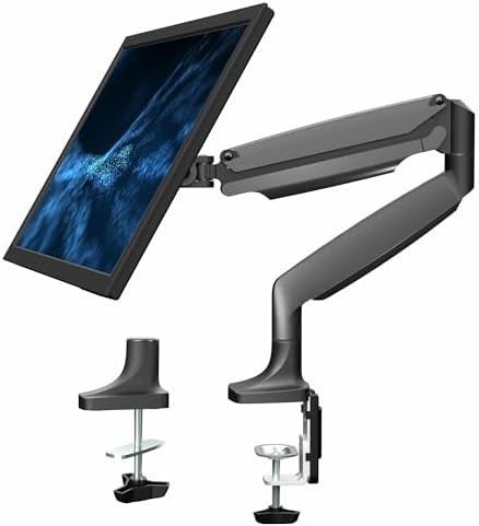 Aluminum Gas Spring Single Monitor Mount