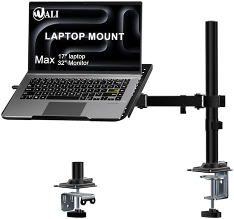 Adjustable Laptop Desk Mount with Tray