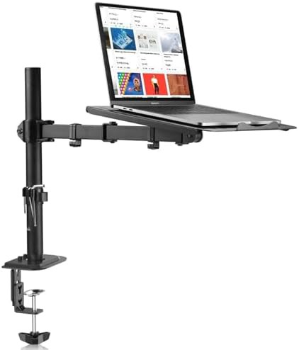 Ventilated laptop tray and monitor mount