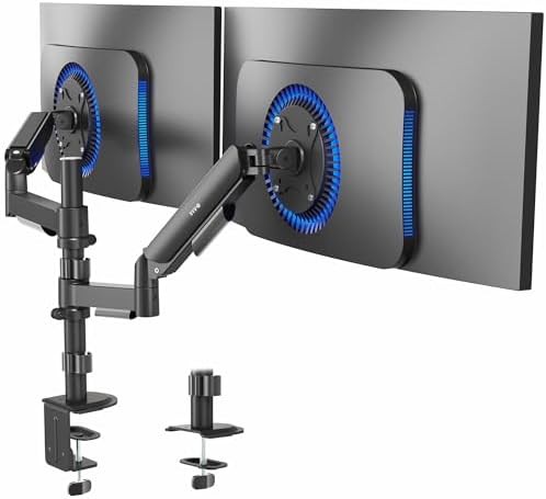 Dual mechanical spring heavy duty VESA desk stand