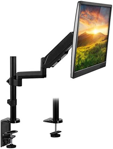 Single Gas Spring Height Adjustable Monitor Arm