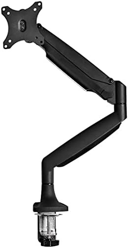 Black desk mount monitor arm for 32 in screens