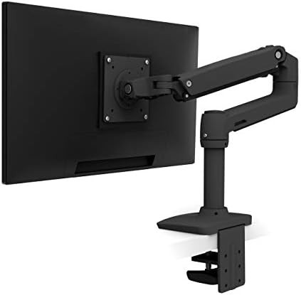 Matte black LX single monitor arm