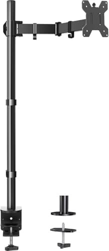 Extra Tall Pole Single Monitor Arm 39 in