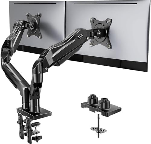 FlowLift dual gaming monitor desk mount