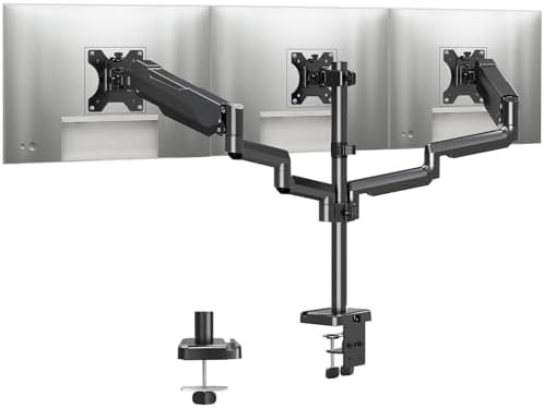 Heavy duty triple screen desk mount