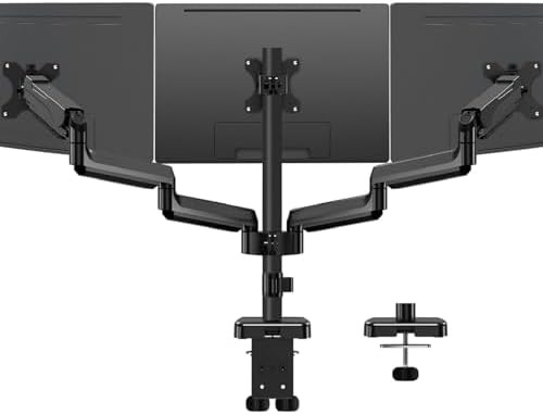 Triple Monitor Full Motion Desk Mount
