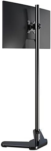 Single Tall Monitor Mount with Floor Pole