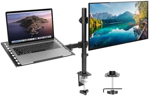 Laptop Desk Mount with Monitor Arm Combo