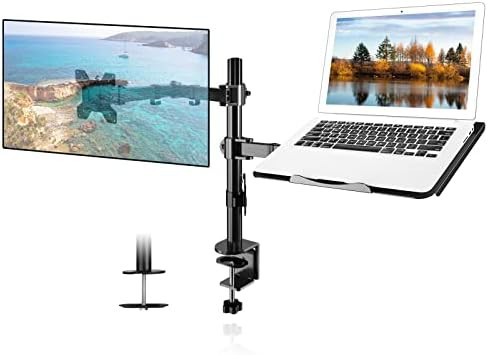 Monitor Arm and Laptop Tray Combo