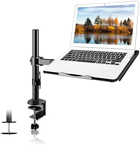 Single Laptop Desk Mount with Tray