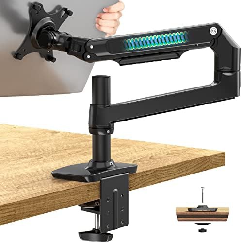 Single Black Aluminum Monitor Mount