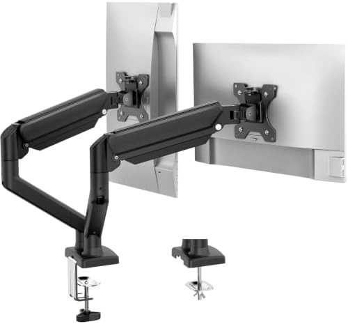 Dual Gas Spring Easy Install Monitor Arm