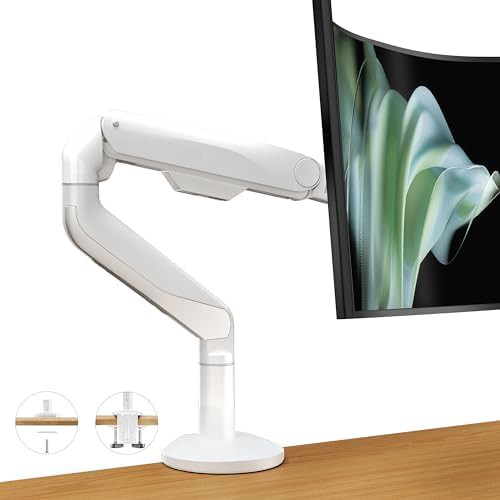 Ultrawide White Gas Spring Mount