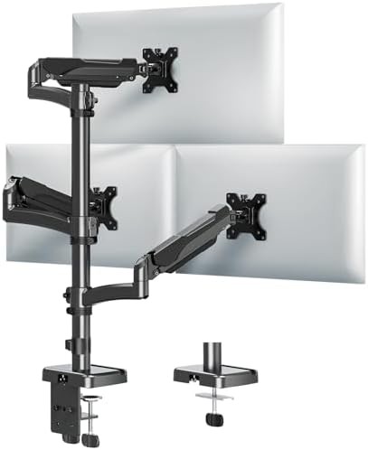 Tall Pole Triple Monitor Office Mount