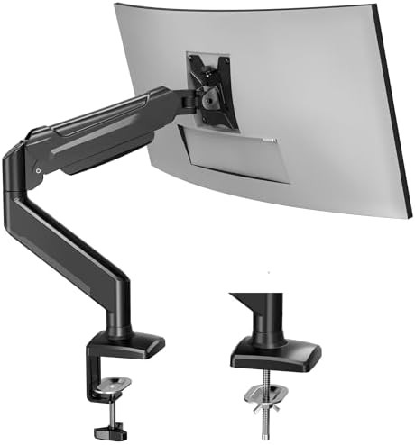 Single Gas Spring Monitor Mount 32 in