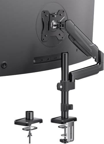 Single Gas Spring Ergonomic Monitor Arm