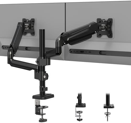 Dual Gas Spring Adjustable Monitor Mount