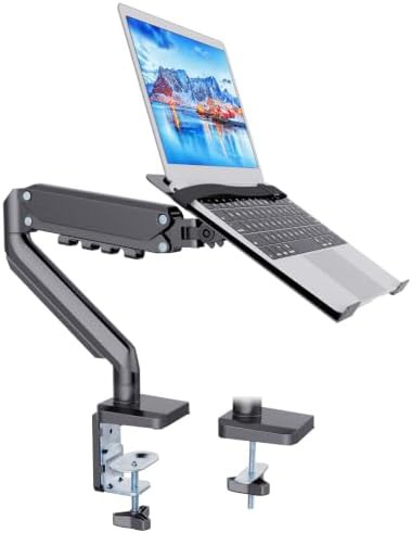 Dual gas spring laptop desk mount
