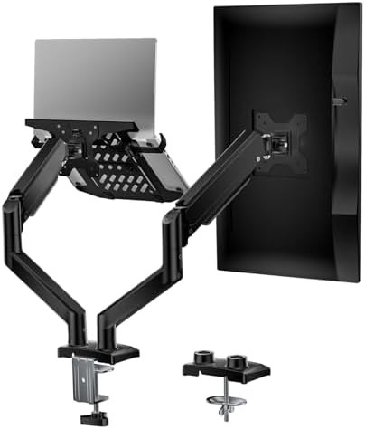Laptop tray and monitor stand combo