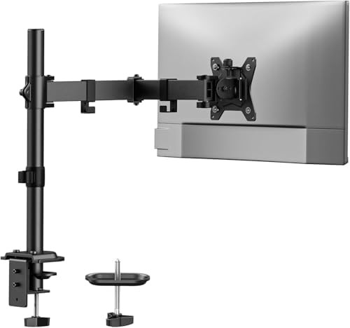 Single Aluminum Monitor Mount for 32 in Screens
