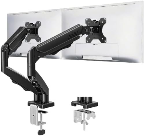 Freelift Black Dual Monitor Height Adjustable Stand