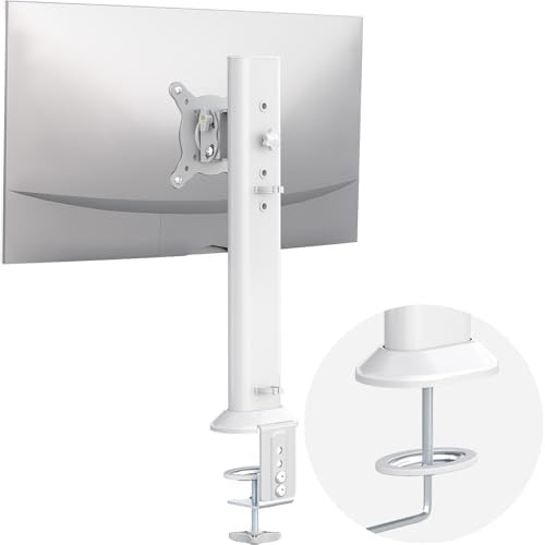 White Heavy Duty Articulating Monitor Arm