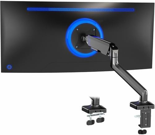 Heavy duty ultrawide monitor tension arm