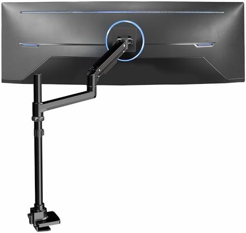 Extra tall ultrawide pneumatic single arm mount