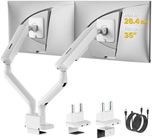 Gaming dual mechanical spring arm with USB