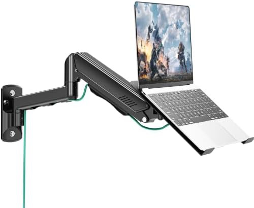 Laptop and monitor wall mount arm