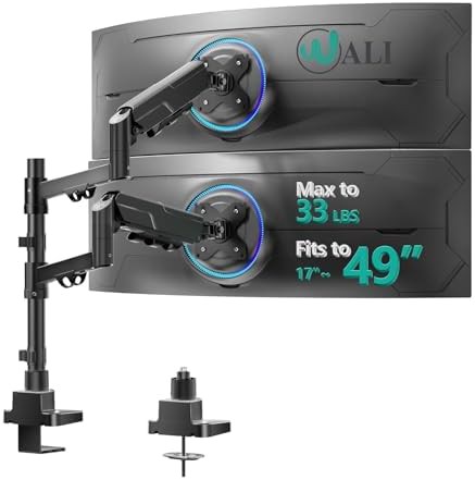 Vertical dual curved aluminum mount