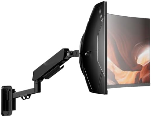 Single Heavy Duty Wall Mount Monitor Arm